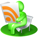 Green RSS reader icon